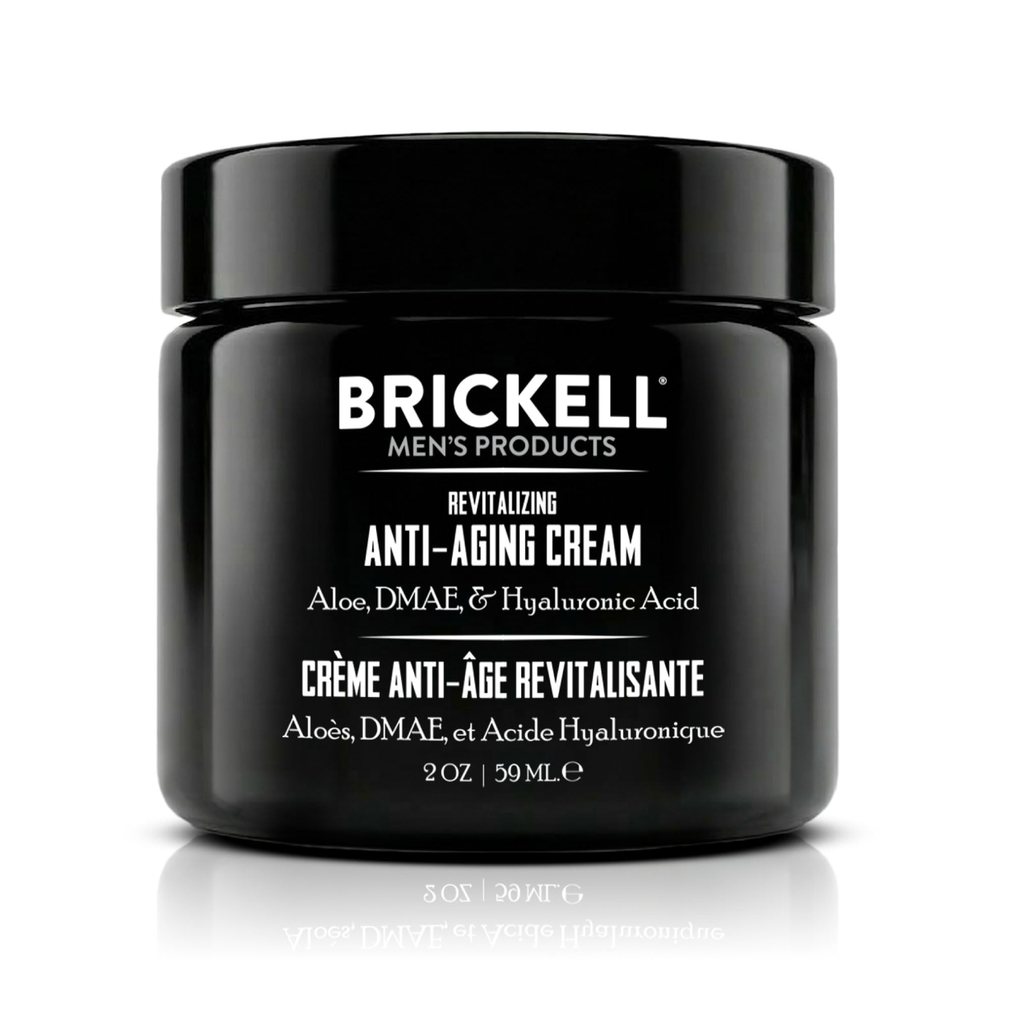 Brickell front packaging 2 oz showing product and brand benefit