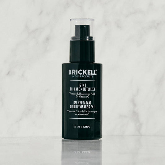 Brickell Men's Products gel texture close-up showing lightweight hydration