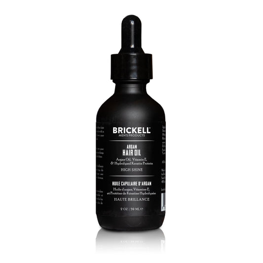 Brickell Men's Product front packaging showing 2 oz bottle and label benefits