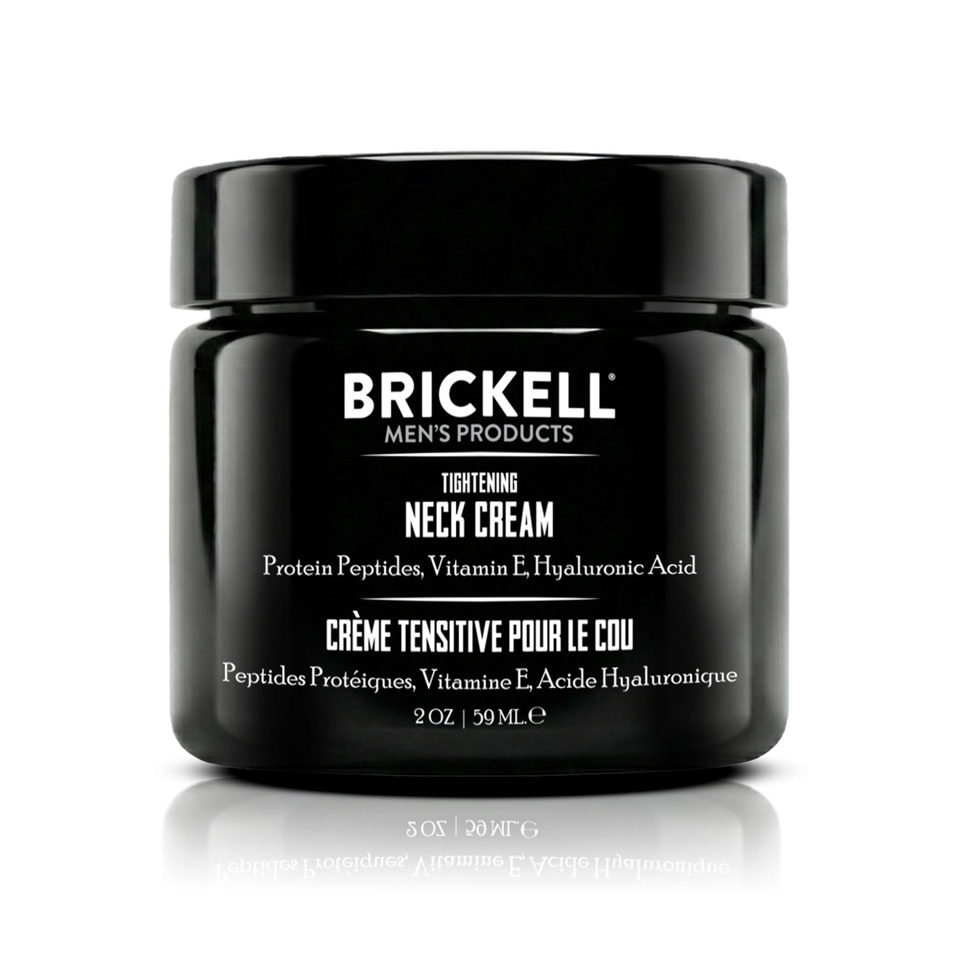 Brickell Men's Products front packaging showing label and 2 oz size benefits