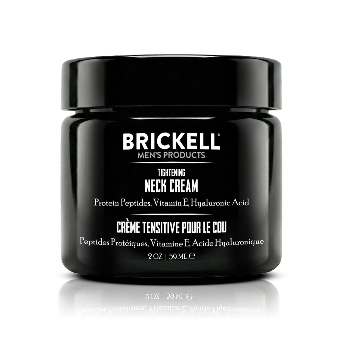 Brickell Men's Products front packaging showing label and 2 oz size benefits