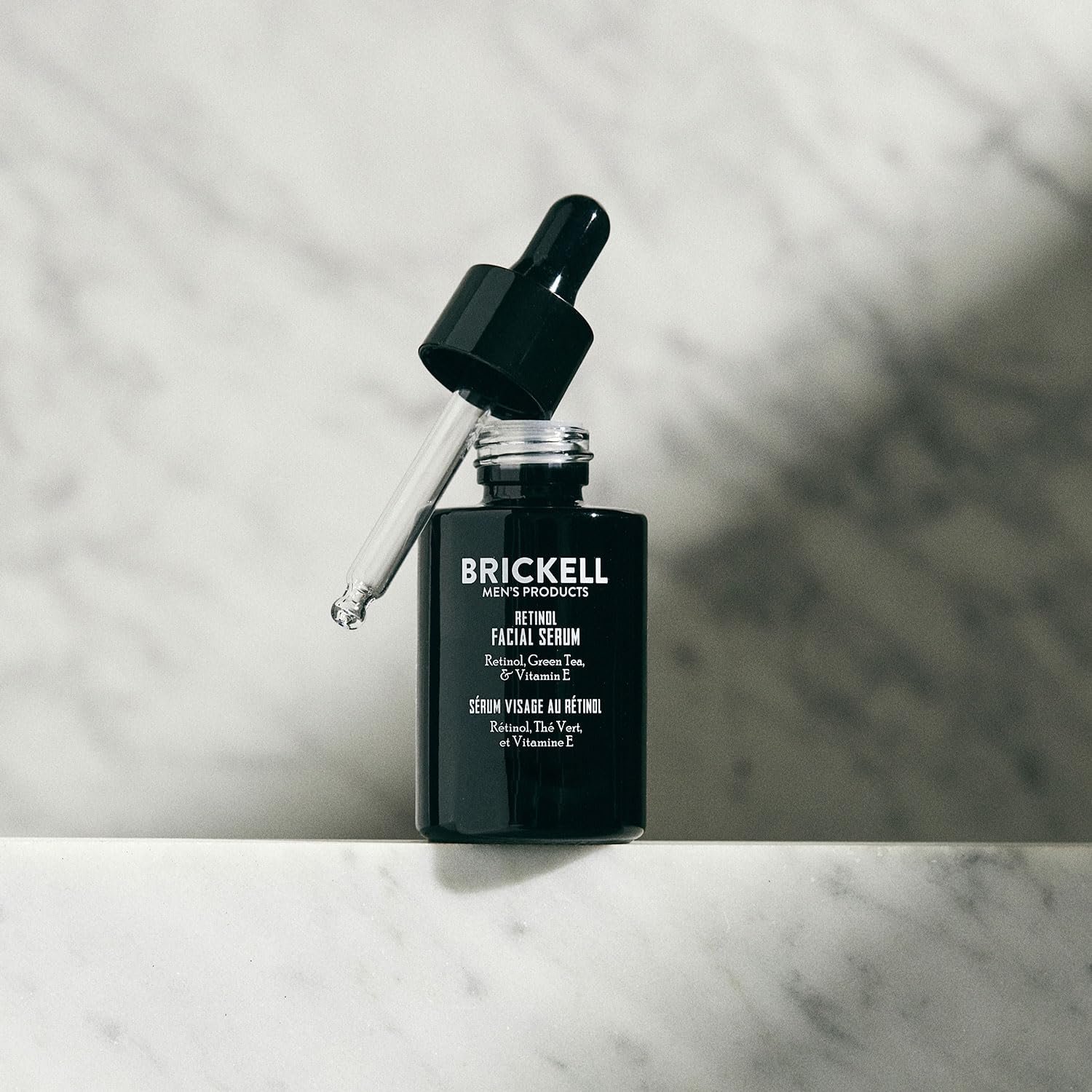 Brickell Men’s Products creamy-serum texture close-up for smooth absorption benefit