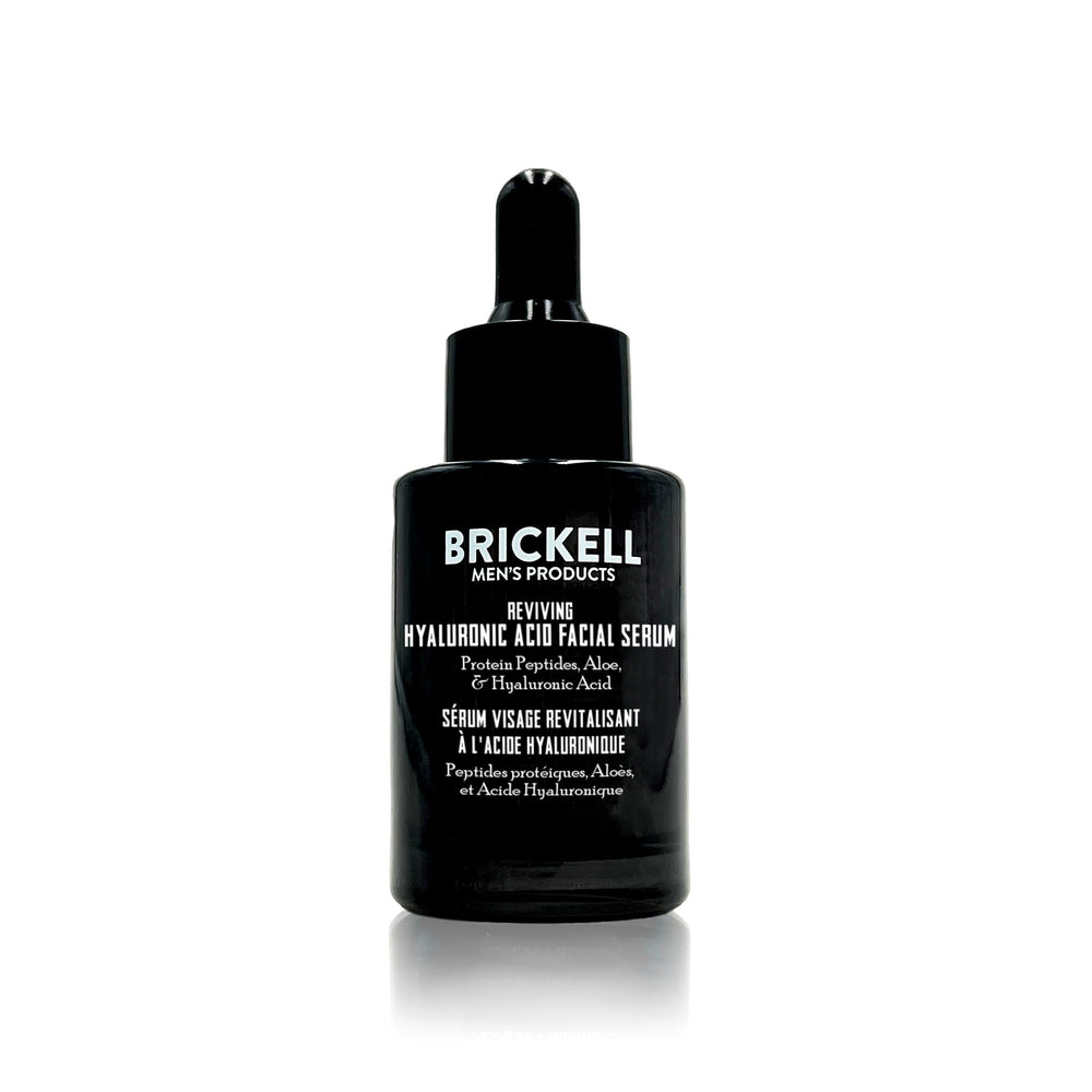 Brickell Men’s Products front bottle shot showing clean packaging and daily use benefit