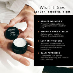 Brickell Men's product next to a coin to show 0.5oz size and travel-friendly benefit