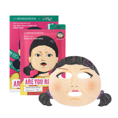 BRING GREEN front packaging showing ten mask sachets and benefits