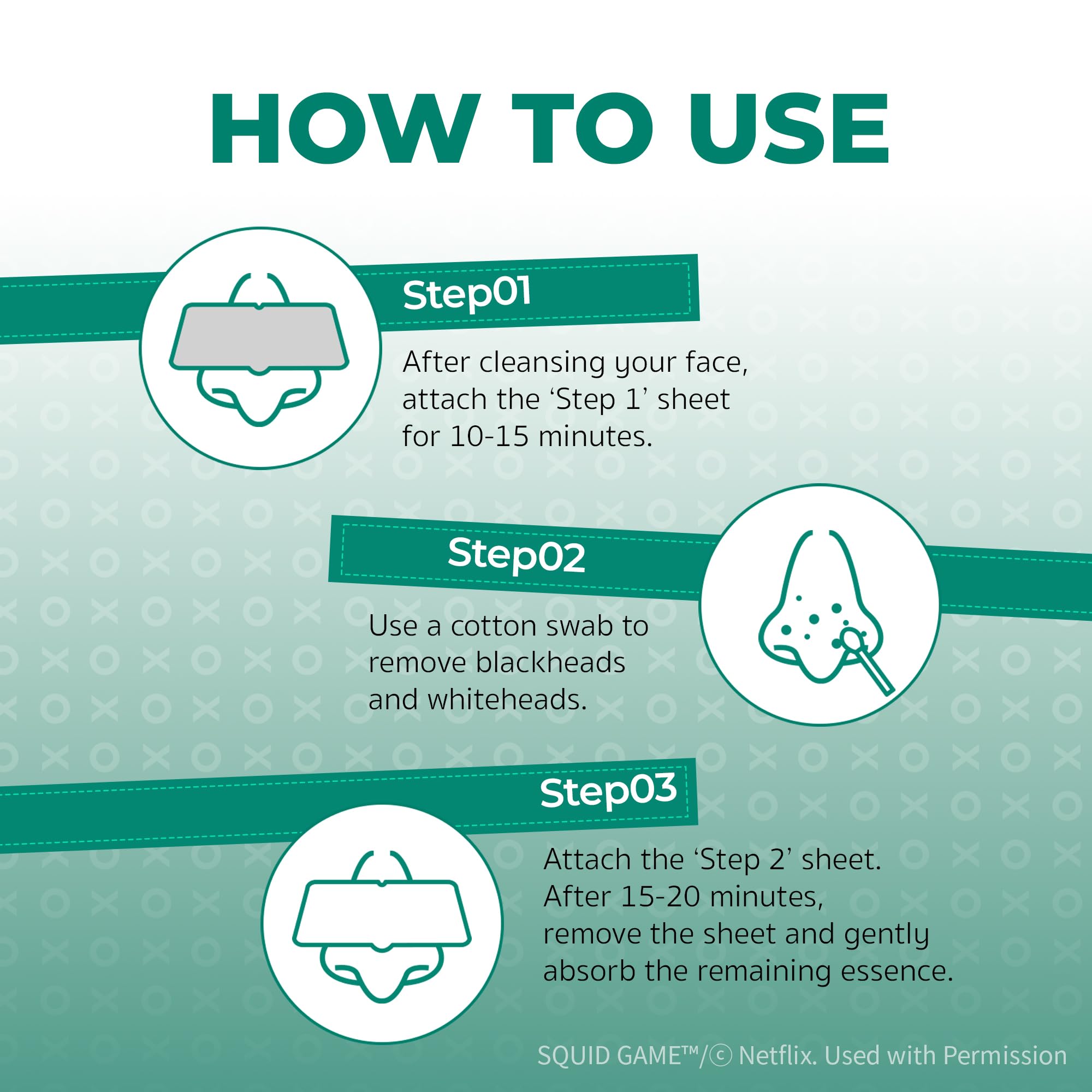 BRING GREEN strips next to a hand to show real-life size and easy handling