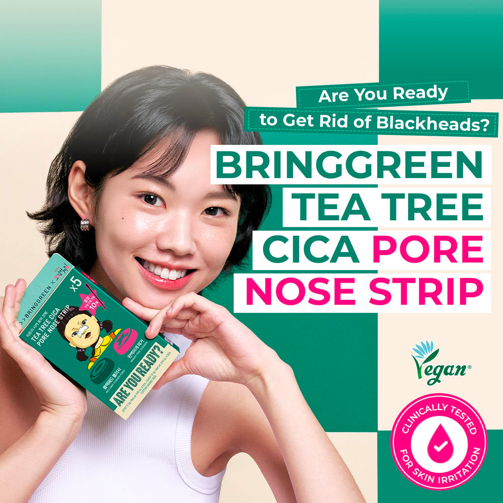 BRING GREEN Step 1 sheet close-up showing hydrating texture for gentle sebum softening