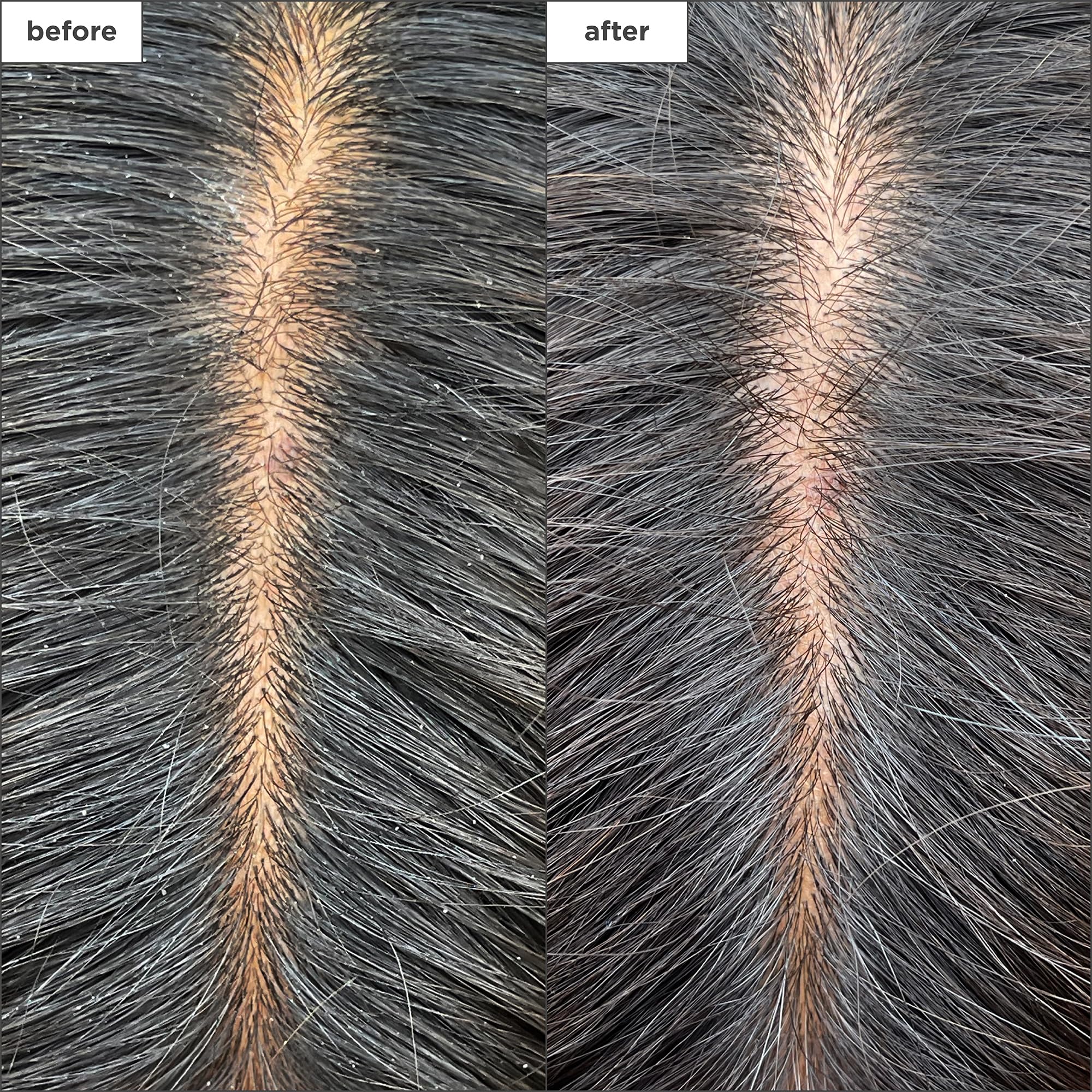 Close-up of Briogeo charcoal texture highlighting detoxifying action