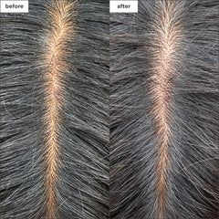 Close-up of Briogeo charcoal texture highlighting detoxifying action