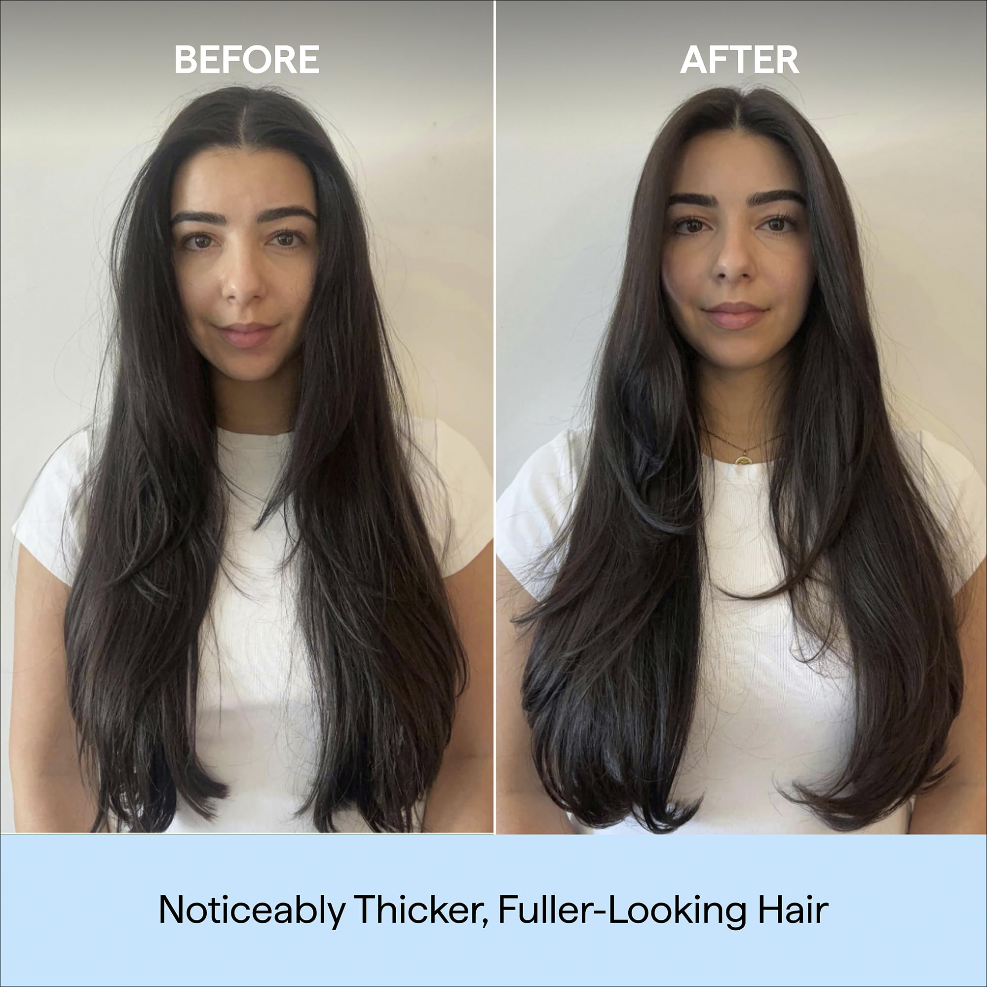 Briogeo conditioner texture pouring to show lightweight cream consistency for no-weight moisture