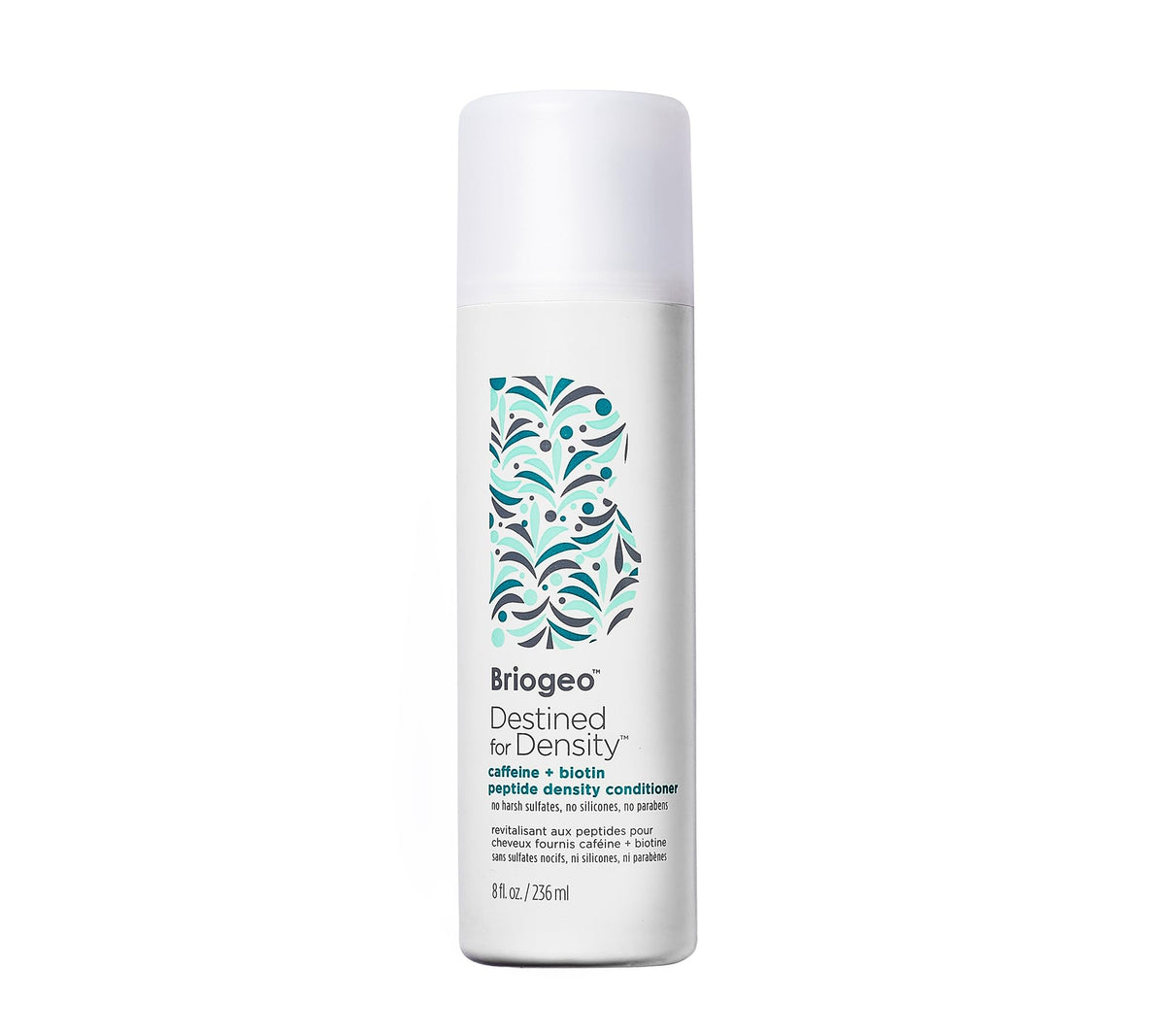 Briogeo front packaging showing bottle and label for easy identification and trust