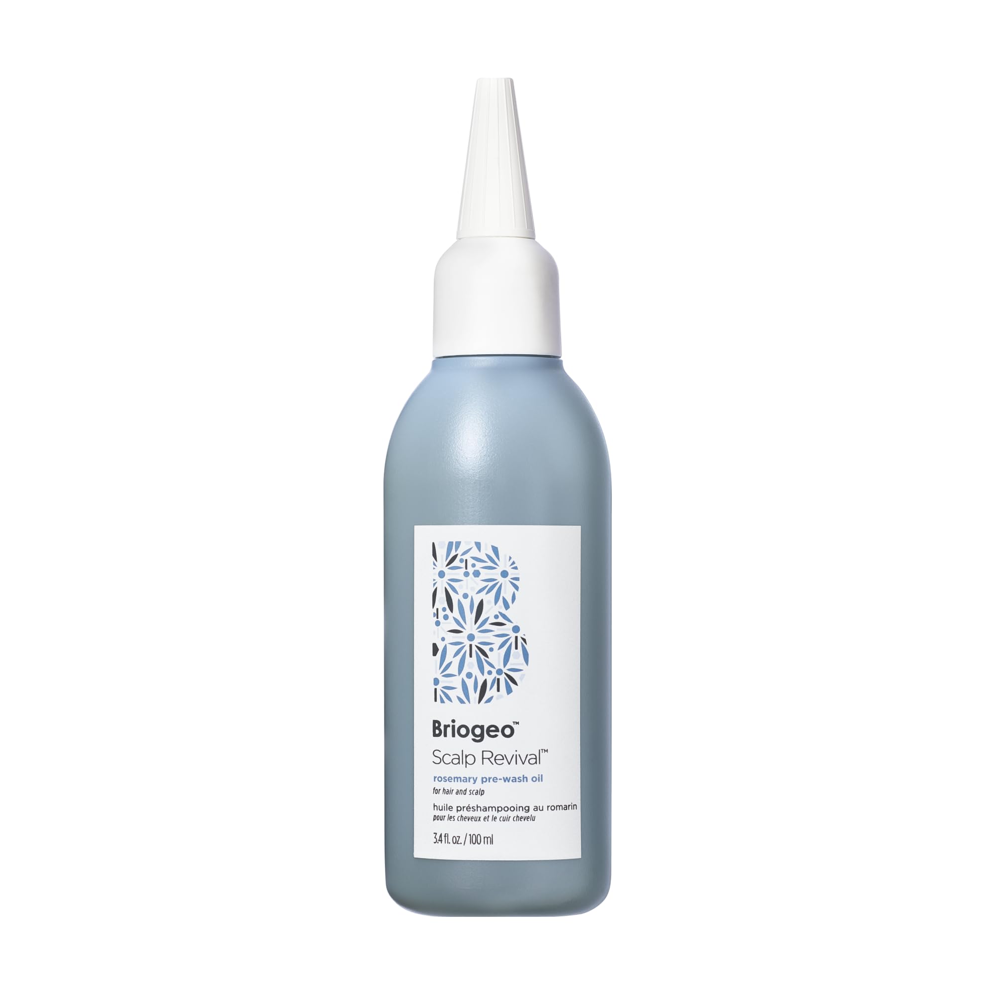 Briogeo front packaging showing bottle and label benefits