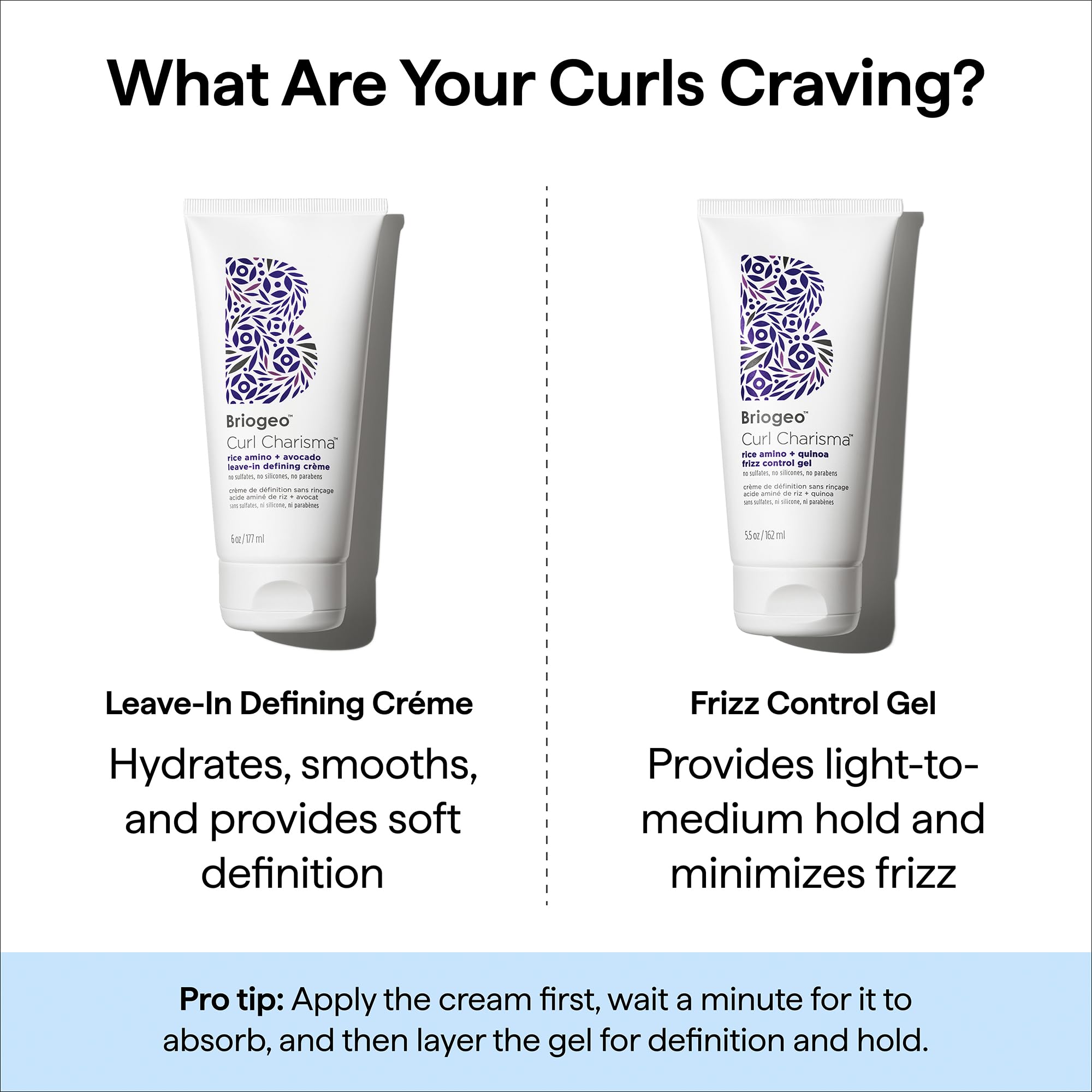 briogeo product label ingredient list shot highlighting 6-free clean formulation