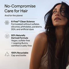 Briogeo bottle on bathroom vanity styled for everyday scalp care routine