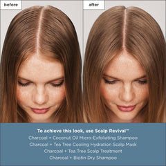 briogeo charcoal and tea tree ingredient display highlighting detox benefit