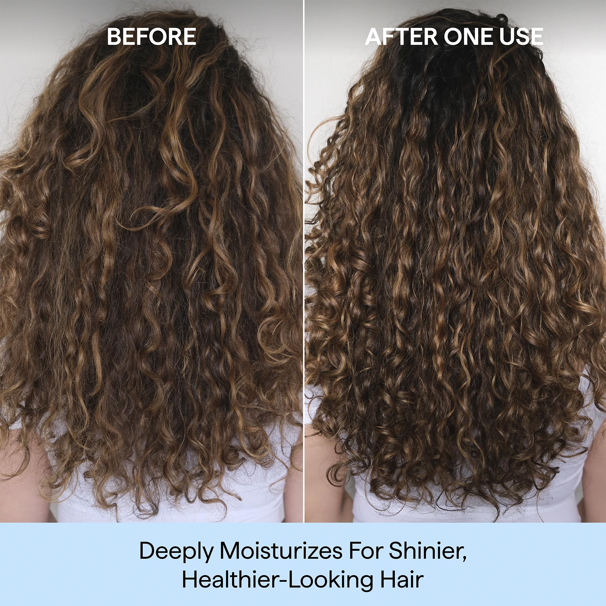 Close-up of Briogeo conditioner texture highlighting creamy hydration