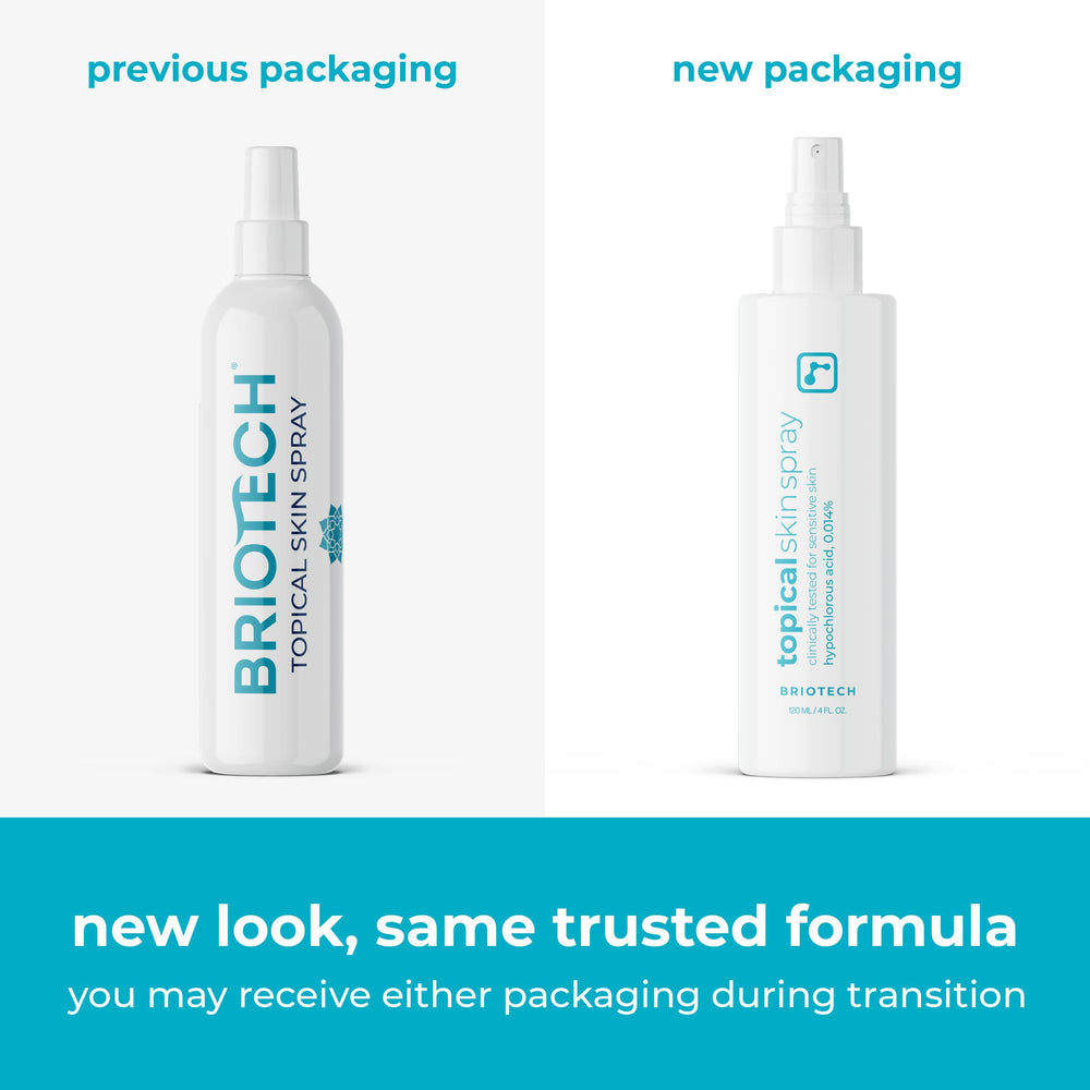 BRIOTECH close-up nozzle delivering fine mist for gentle cleansing