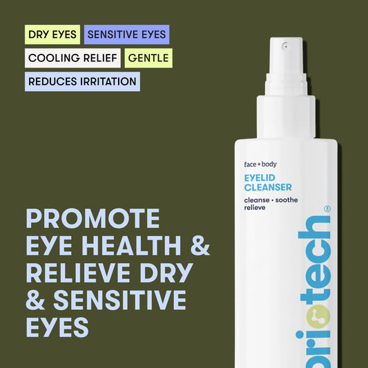 BRIOTECH mist spray close-up showing even coverage and gentle cleansing