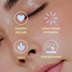 BRIOTECH droplet on fingertip highlighting clear non-greasy texture benefit