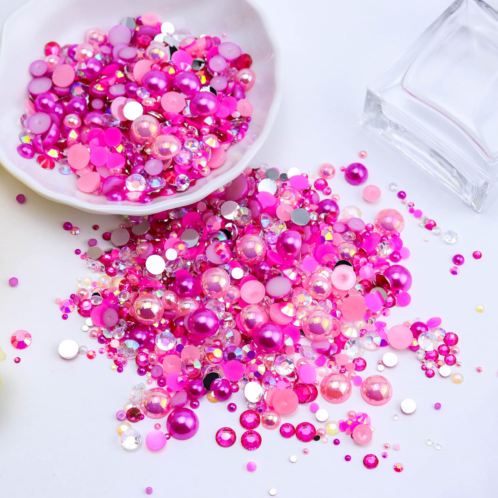 Briskbloom close-up of resin rhinestones showing reflective facets and bright sparkle benefit