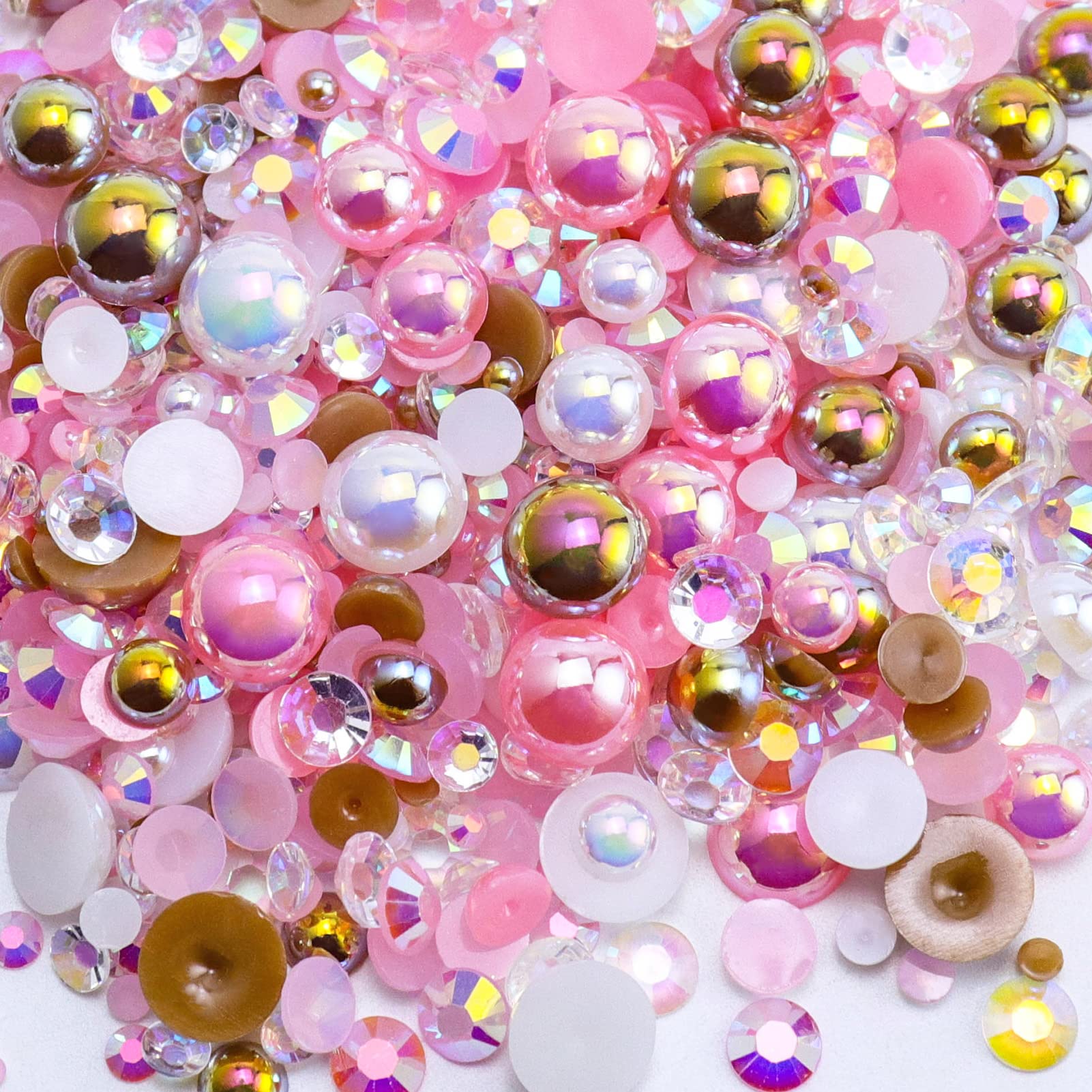 Briskbloom front packaging showing mixed pearls and rhinestones, highlights convenience