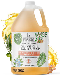 Brittanie's Thyme gallon front label showing product benefits and scent