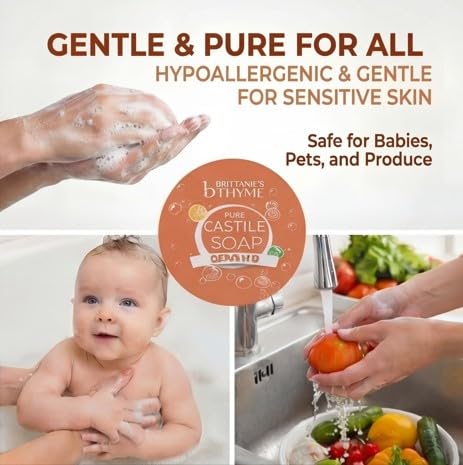 Brittanie's Thyme label ingredients list highlighting organic oils