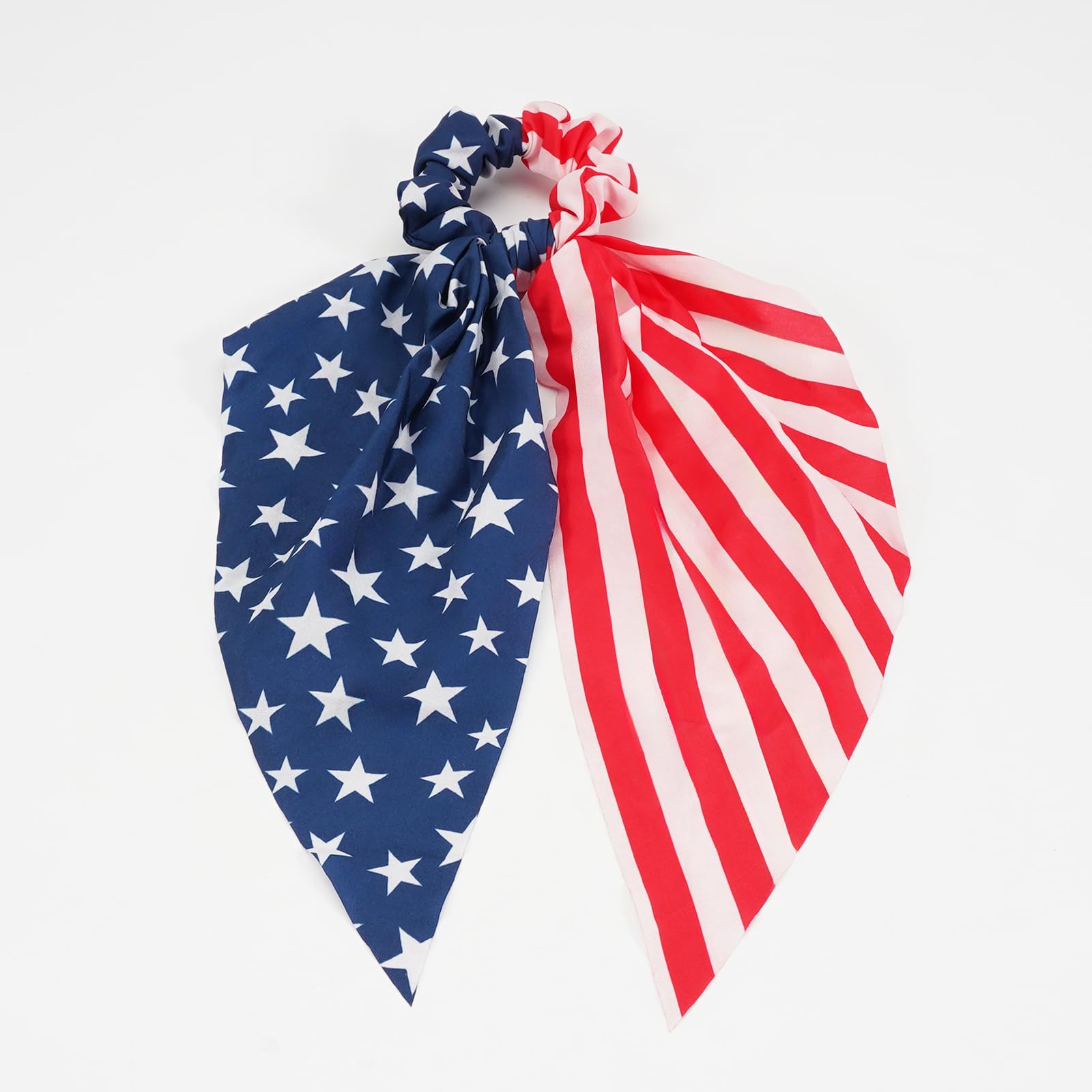 Briutn detailed shot of flowing red and white stripe ribbon streamer