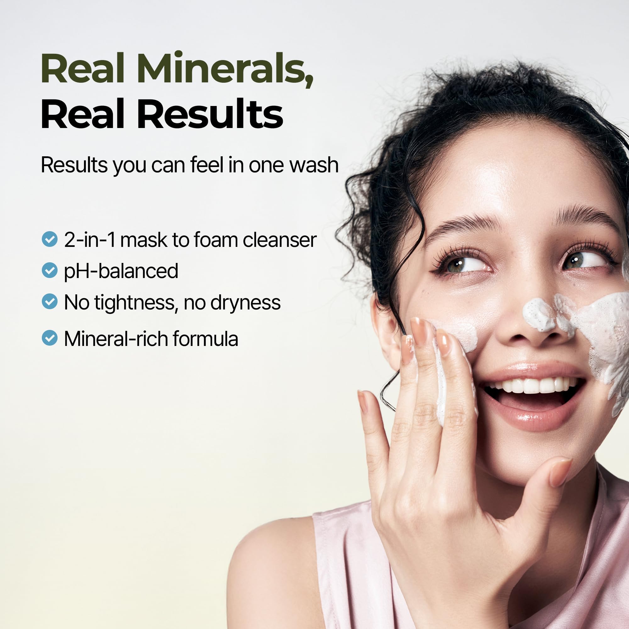 BRMUD rich foam lather detail demonstrating comfortable cleansing and hydration