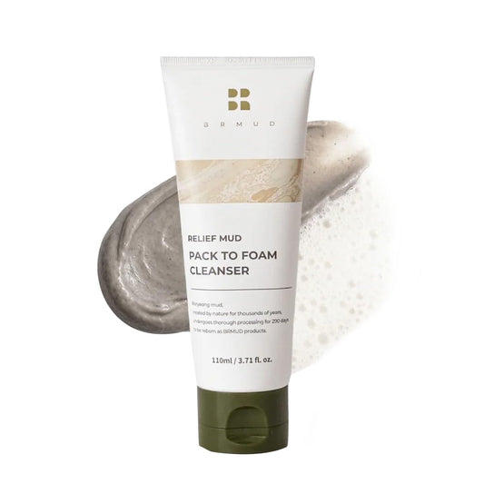 BRMUD front tube cleanser showing packaging and clear benefit of gentle deep-cleaning