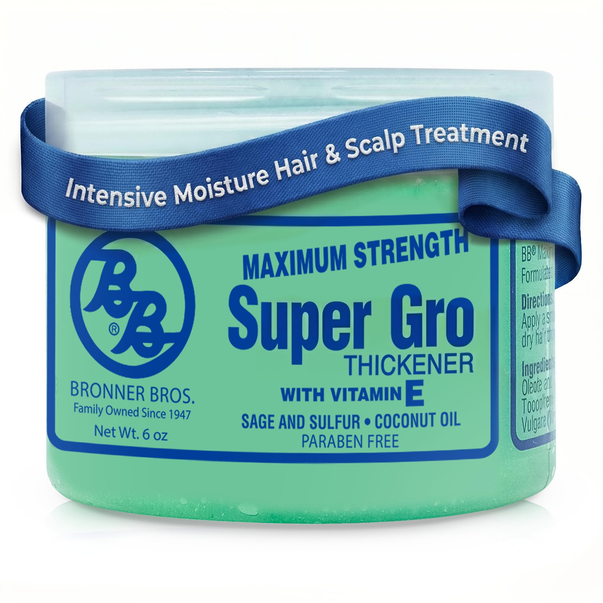 Bronner Bros jar front view showing packaging and product name benefits