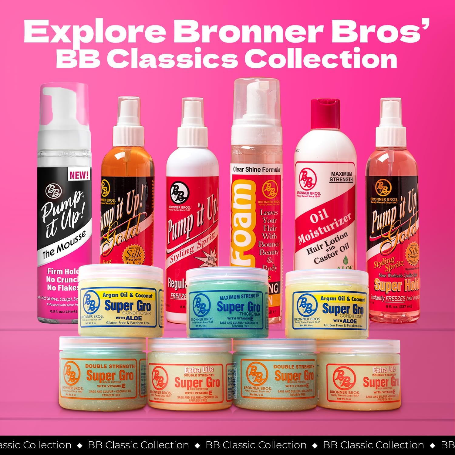 Bronner Bros product used in braids showing compatibility with protective styles