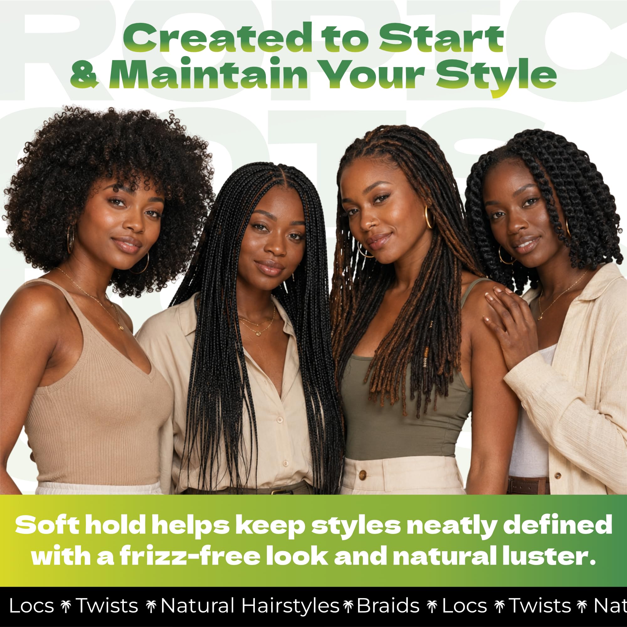 Bronner Bros ingredients visual with pineapple and guava for a fresh tropical scent