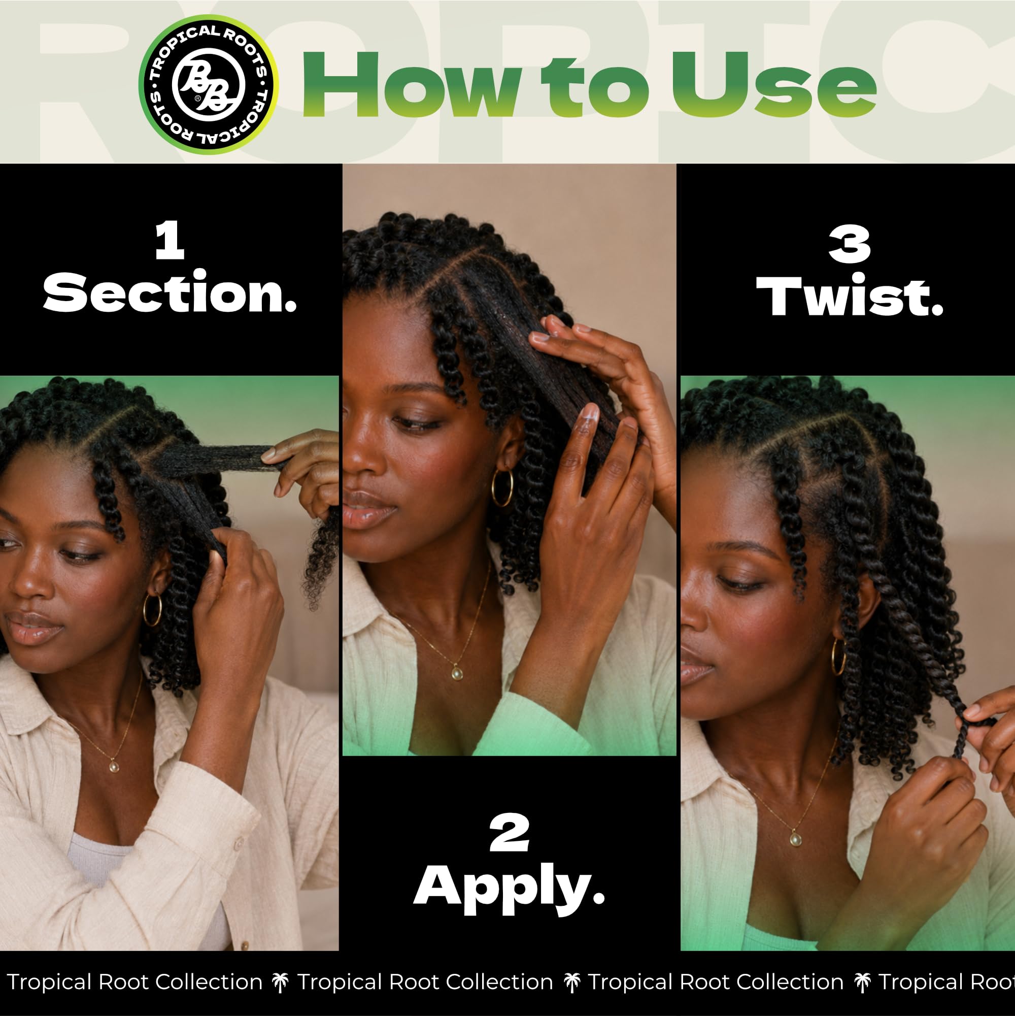 Bronner Bros rinse comparison illustrating low buildup for easier cleansing