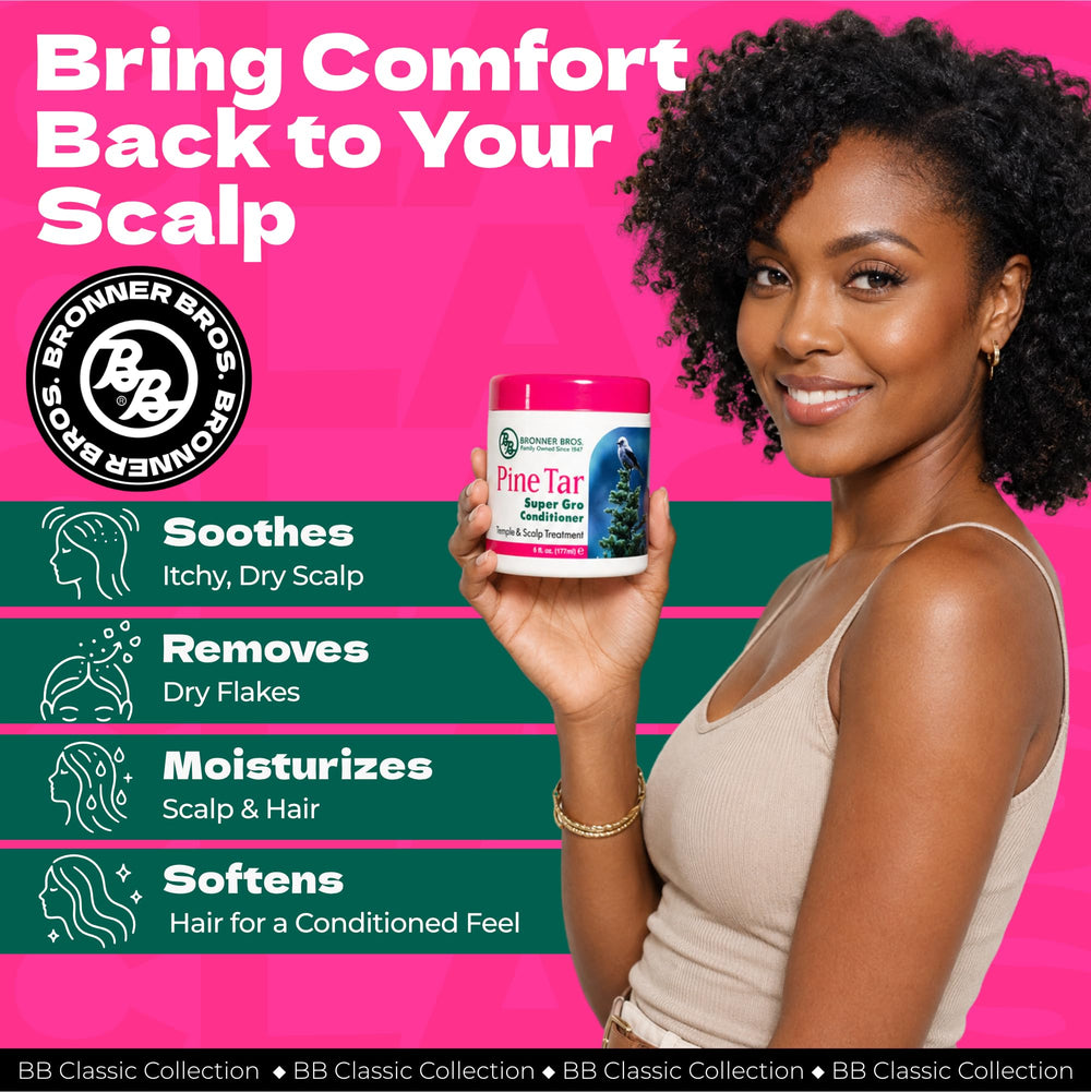 Bronner Bros open cap showing creamy conditioner texture for targeted application
