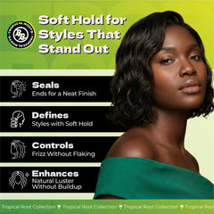 Bronner Bros texture close-up of cream consistency and smooth spread for easy styling