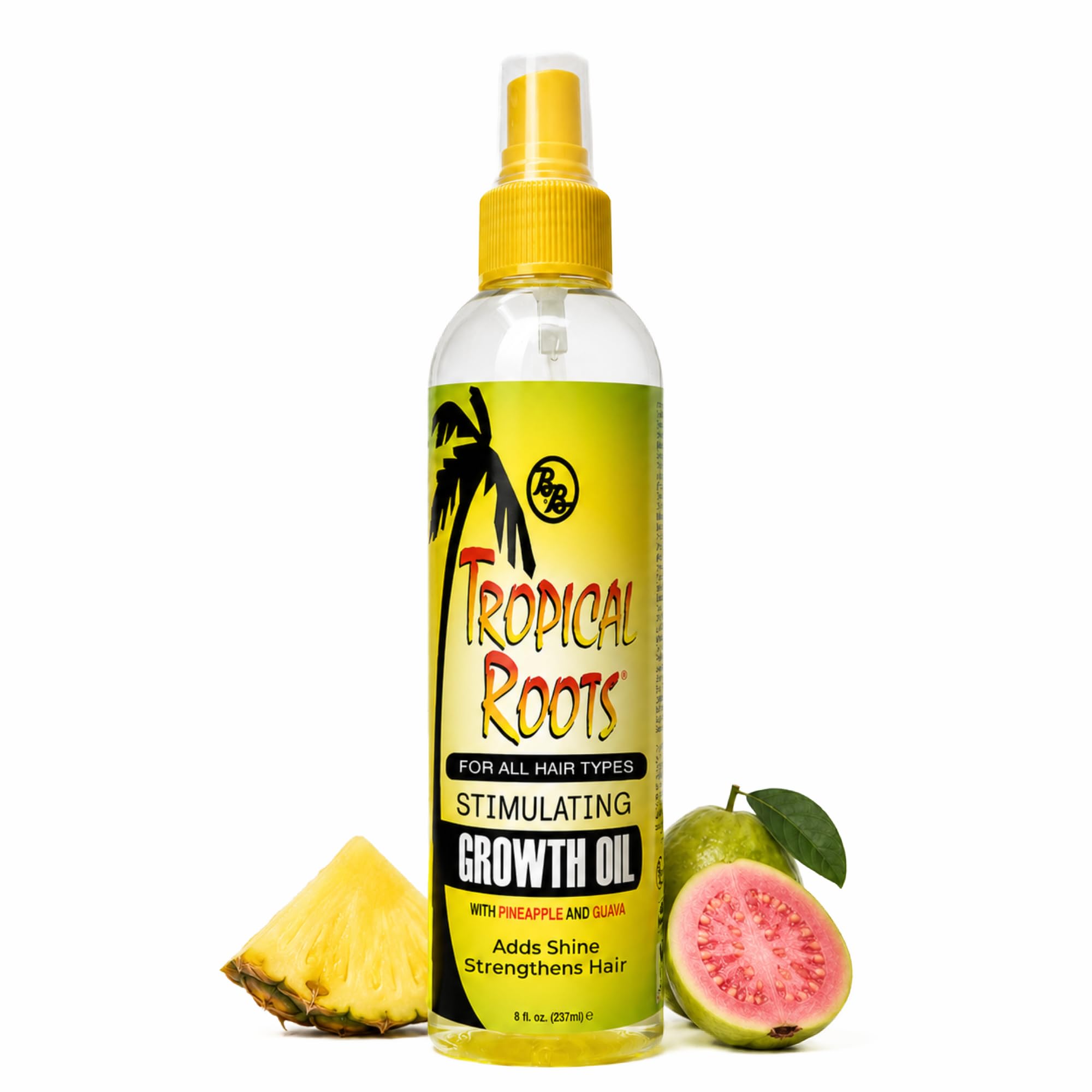 Bronner Bros bottle front view showing product and lightweight shine benefit