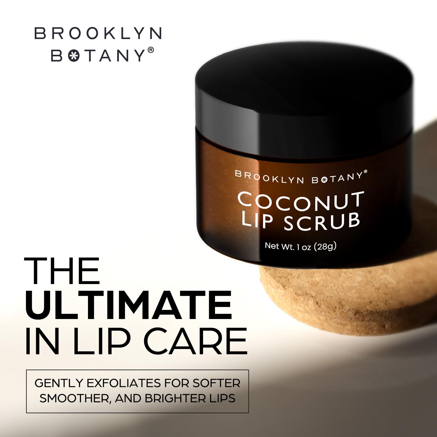 Before and after lips comparison after using Brooklyn Botany scrub for smoother, healthier-looking lips
