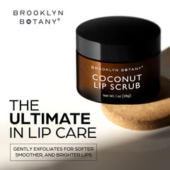 Before and after lips comparison after using Brooklyn Botany scrub for smoother, healthier-looking lips