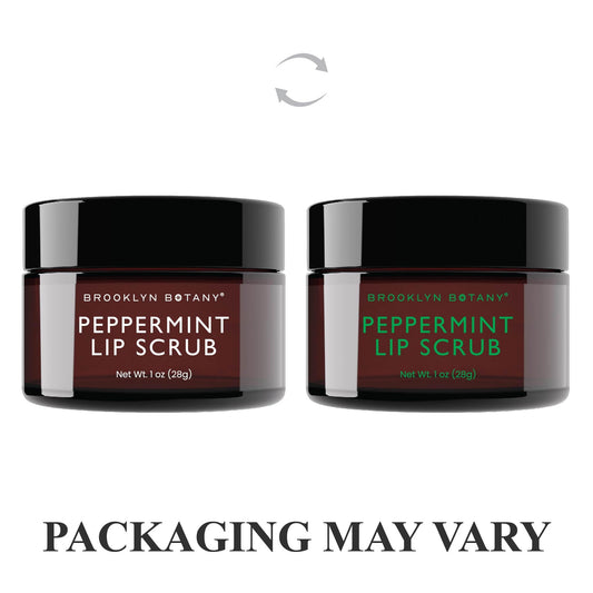 Brooklyn Botany open jar texture revealing sugar scrub and hydrating oils for smooth lips