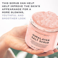 Brooklyn Botany scrub being applied to a hand demonstrating moisturization and smoothing effect