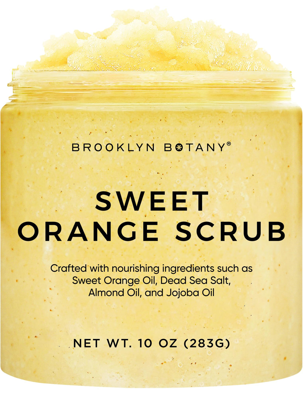 Brooklyn Botany front jar showing label and 10 oz size for easy identification