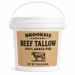 Brooksie Naturals pail front view showing clean packaging and bulk amount benefit