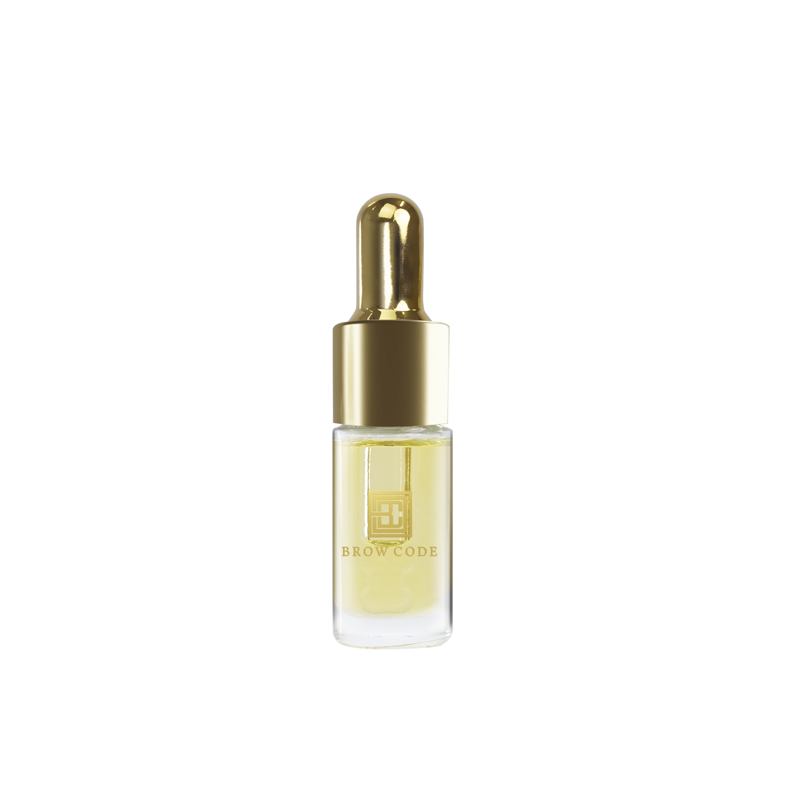 Brow Code GOLD front packaging showing 5ml bottle and brand for easy identification and trust