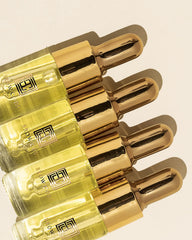 Brow Code GOLD texture on skin highlighting lightweight absorption and smooth conditioning