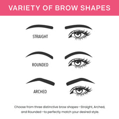 BrowPro Simone before and after brows showcasing symmetry benefit