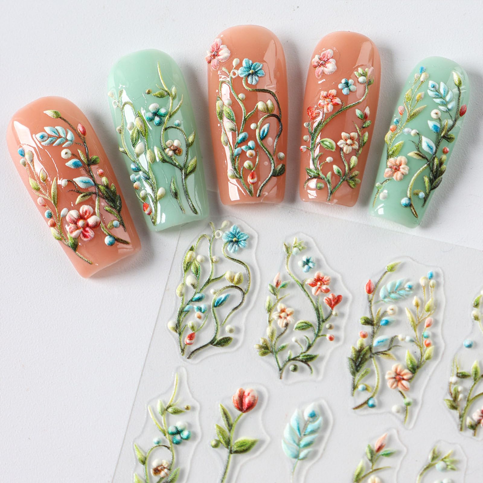 Brtavizvy sticker applied on short nails demonstrating quick at-home styling
