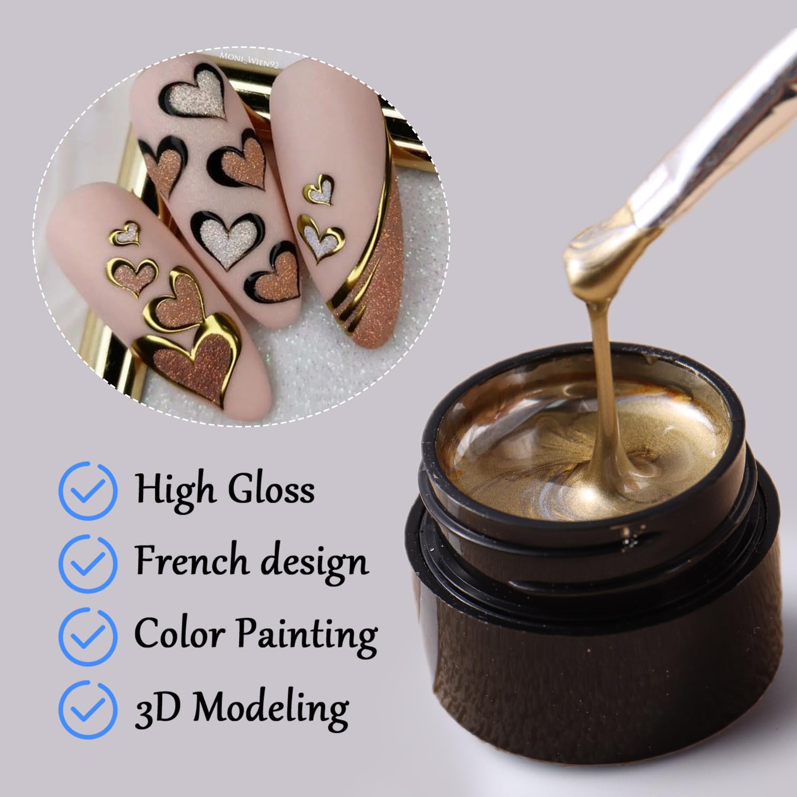 Brtavizvy curing under LED lamp to secure long-lasting glossy metallic results
