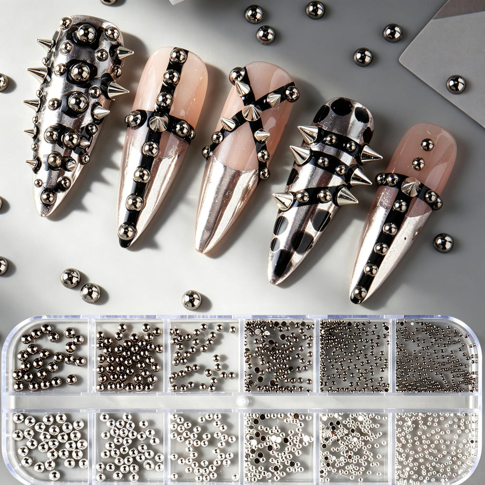 Brtavizvy lifestyle rock goth nails demo illustrating dramatic Y2K aesthetic