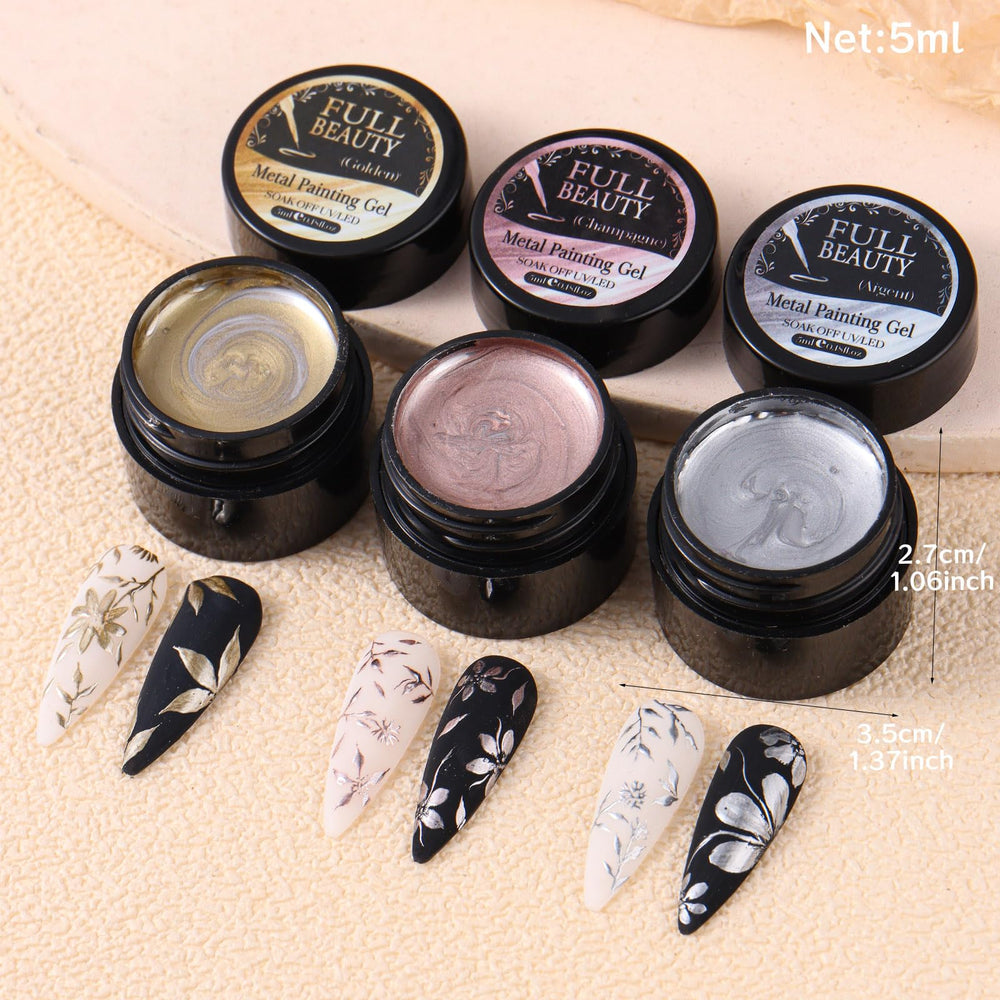Brtavizvy hand swatch with full-coverage metallic nails showcasing intense mirror effect